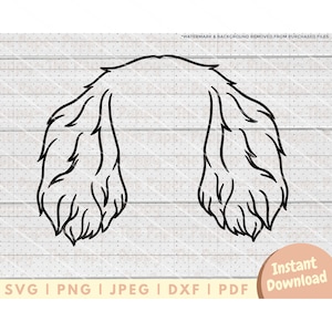 May include: Black and white line art illustration of a fluffy hairstyle with two large sections of hair on either side of the head.