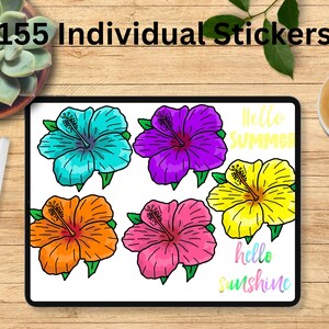 Digital Summer Stickers, Summer Stickers, Seasonal Stickers, Pre-cropped, GoodNotes Stickers, PNG Stickers
