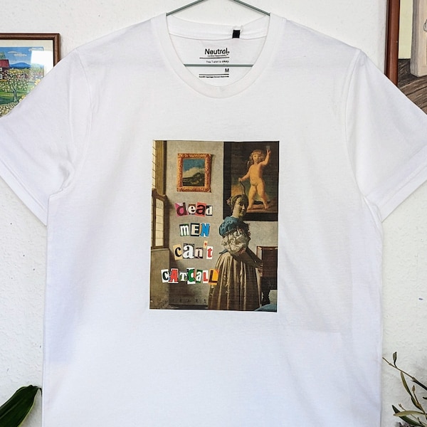 T-shirt stampata del commercio equo e solidale con donazione alla casa delle ragazze FeM