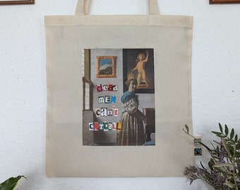 Printed fair trade fabric bag made of cotton incl. donation to the FeM girls' house