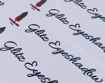 Sticker pour cils rectangulaire, Étiquettes rectangulaires pour récipients pour tubes de cils, Stickers organisateur personnalisés, Étiquettes pour douche de faveur