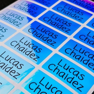 Etiqueta de nombre Etiqueta de la escuela Etiqueta impermeable, pegatinas de guardería, etiquetas de pegatinas para niños, pegatinas de regalo Etiqueta impermeable personalizada Princesa personalizada