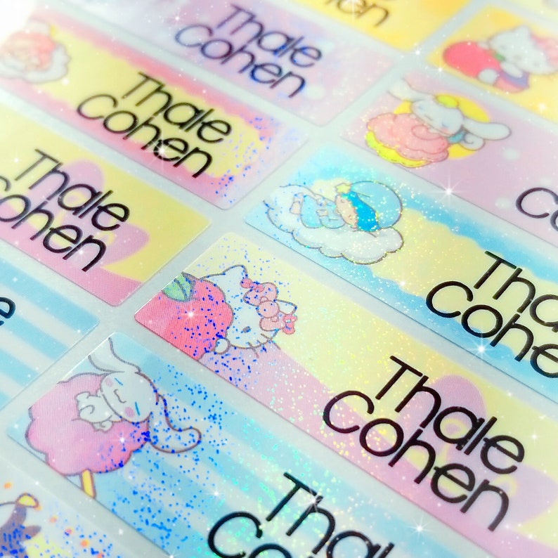 Baby Name Labels Personalize Kid Sticker Waterproof Name Etsy