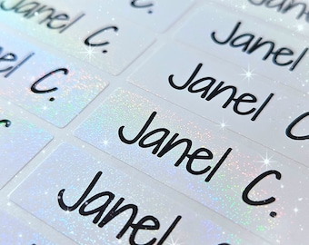 Waterproof Name Label for School Stickers: Custom Personalized Glitter Labels for School Supplies Parties Special Occasion Party Favor Gifts