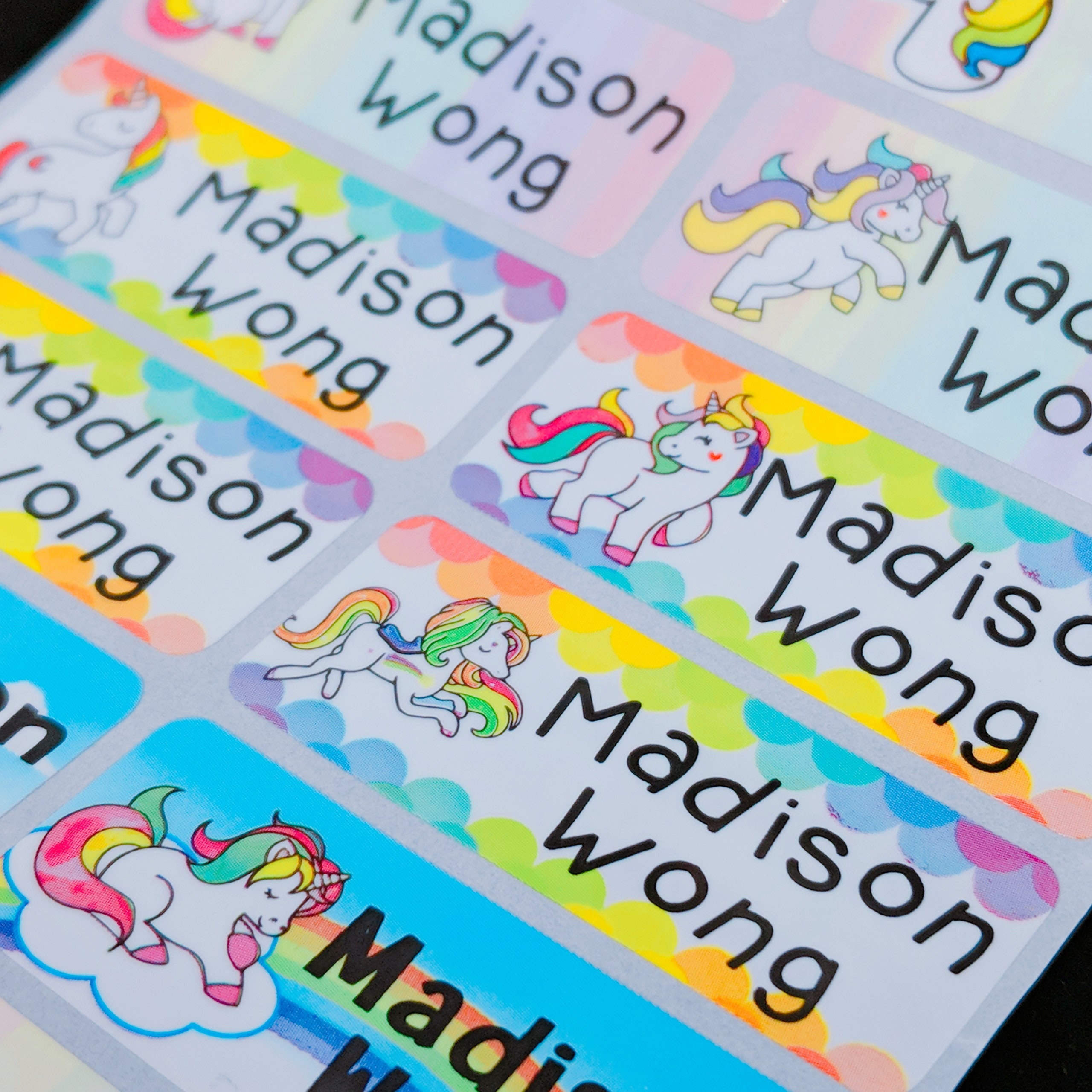 Baby Name Labels Personalize Kid Sticker Waterproof Name Etsy