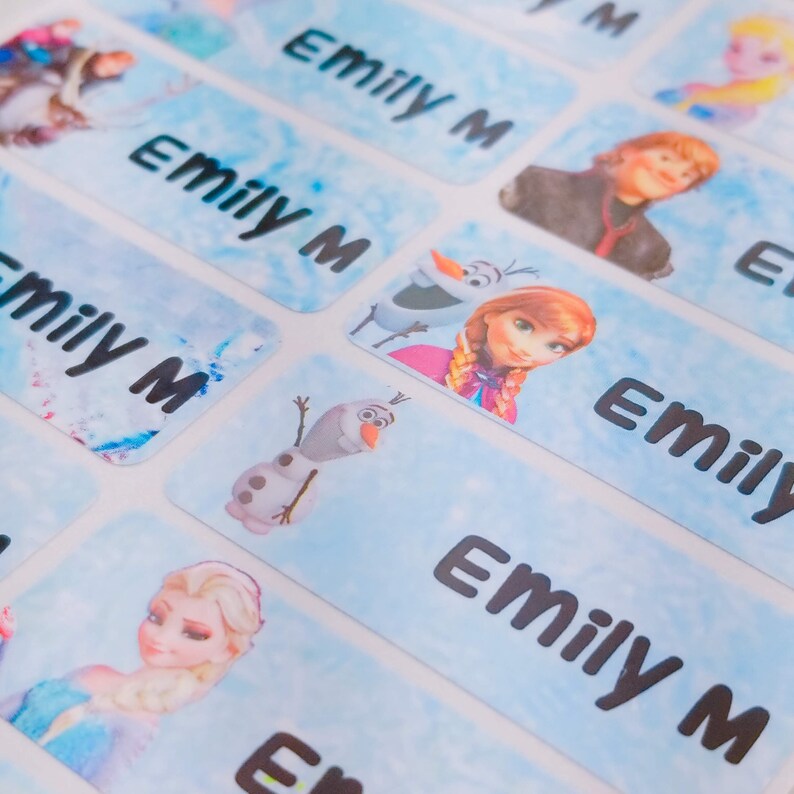 Baby Name Labels Personalize Kid Sticker Waterproof Name Etsy