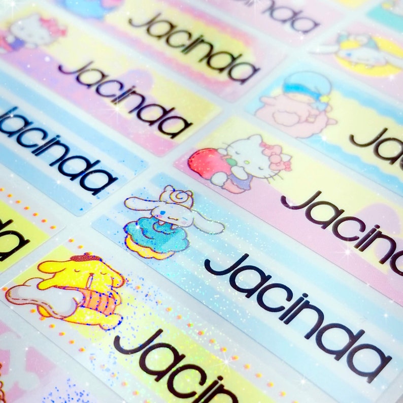 Baby Name Labels Personalize Kid Sticker Waterproof Name Etsy