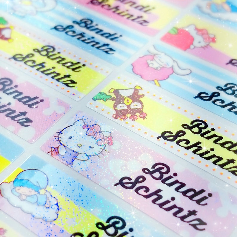 Baby Name Labels Personalize Kid Sticker Waterproof Name Etsy