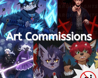 Character Art Commissions // OC, DnD, BG3, Fantasy, Fursona, Anime, etc.