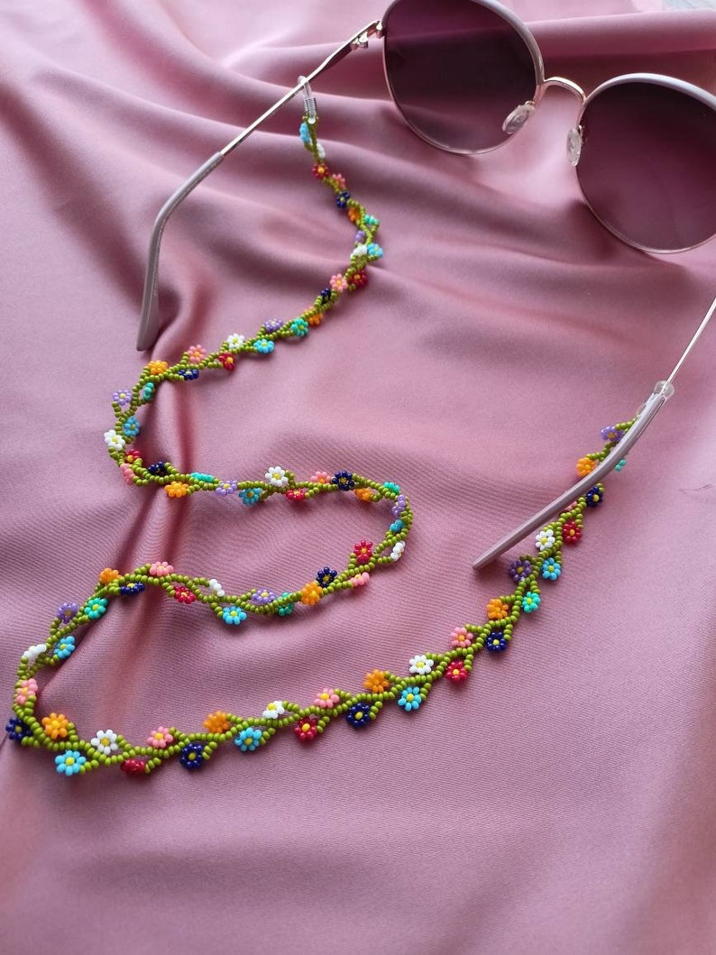 Glasses Chain Sunglasses Beads Daisy Chain Etsy Ireland