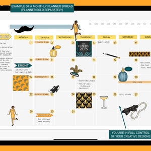 The Roaring 20s Sticker Set for Digital Planners Goodnotes - Etsy