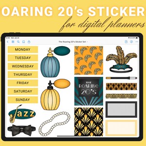 The Roaring 20s Sticker Set for Digital Planners Goodnotes | Etsy