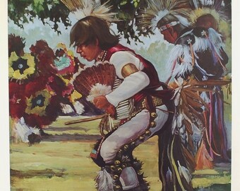 Old Time Sioux - Limited Edition Print Carol Theroux 20 x 16 Signed S/N