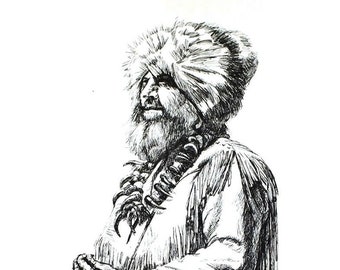 Mountain Man Dreams - Limited Edition Print Carol Theroux 20 x 16 Signed S/N
