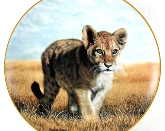 Young Explorer Plate 1989 Charles Fracé Wildlife Hamilton Collection COA