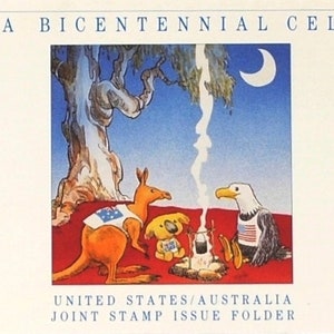 United States / Australia Bicentennial Celebration Joint Stamp Issue 1988
