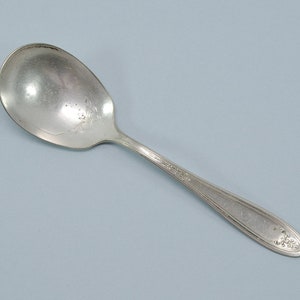 Simeon L & George H Rogers Co A1 Sugar Spoon Fleur-de-Les Silverplate Early 1900s
