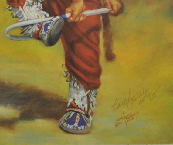 /'Josie Dances the Hoops/' Signed Limited Ed Art Print by Carol Theroux 15x12 S//N