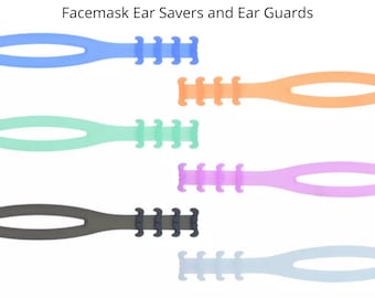 Silicone Mask Ear Savers - Comfortable Face Mask Guards, Pack of 10