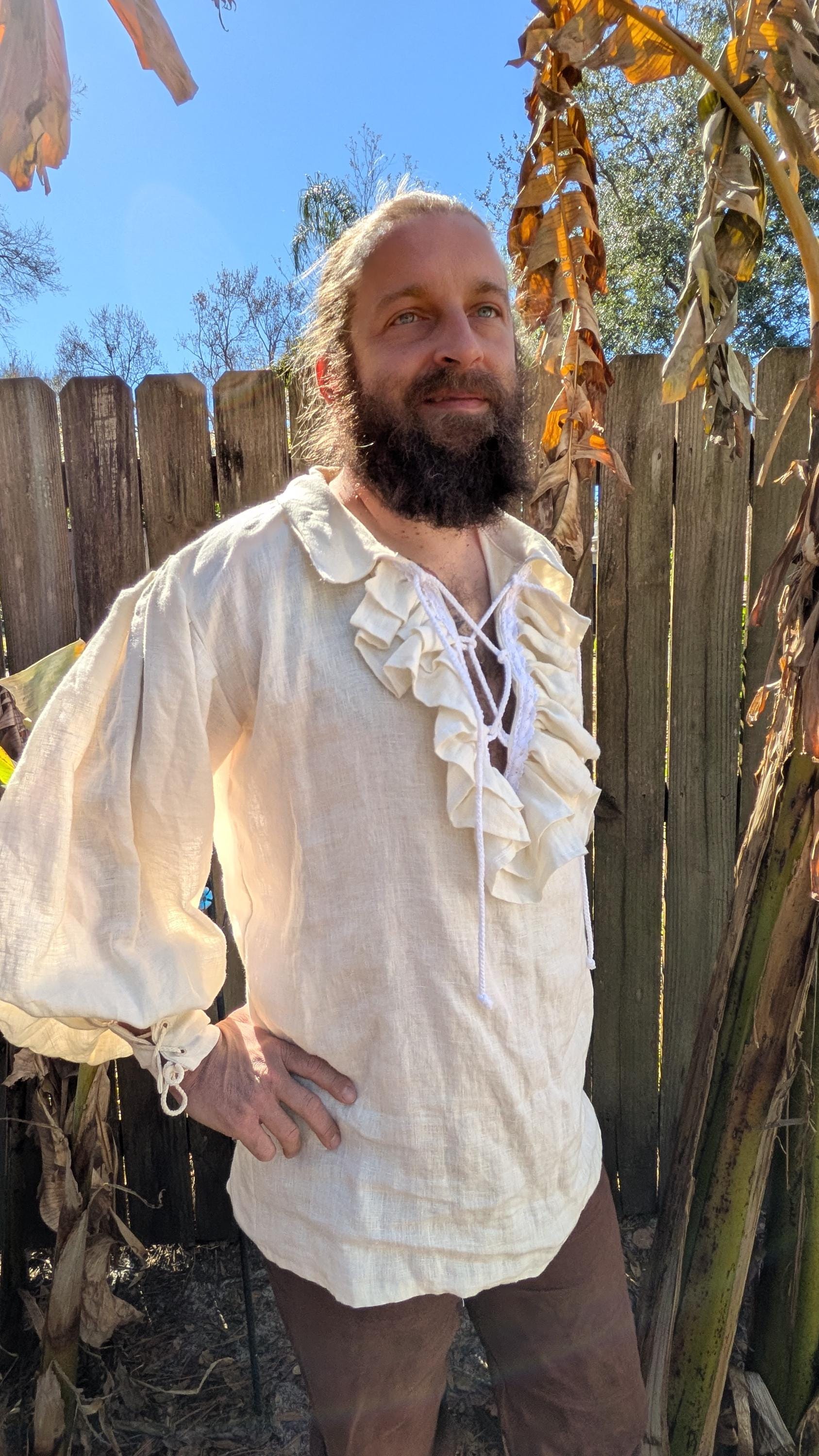 Ruffled Pirate Shirt - Etsy