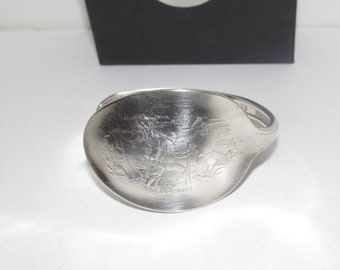 Pulsera presidencial con mango de cuchara coleccionable, regalo para aficionados a la historia, joyería de plata vintage, pulsera de la Primera Guerra Mundial