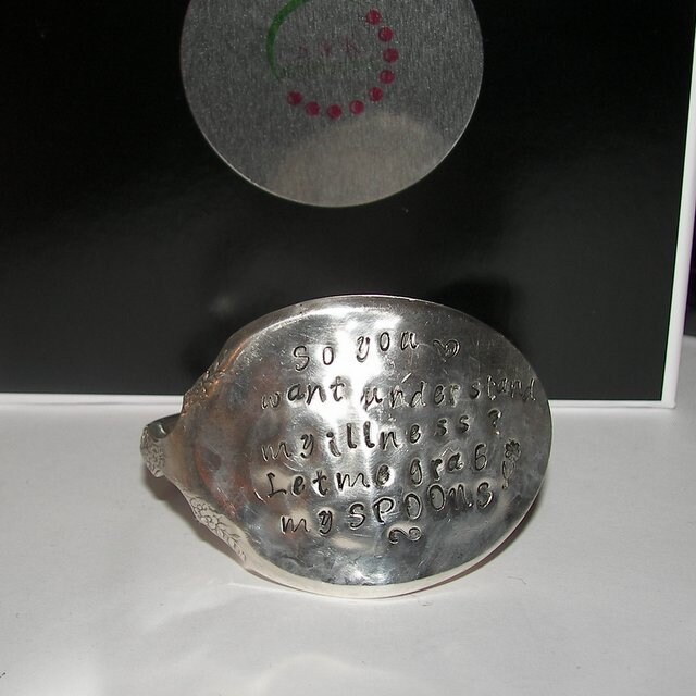 Spoon theory jewelry vintage silverware spoon cuff bracelet Etsy