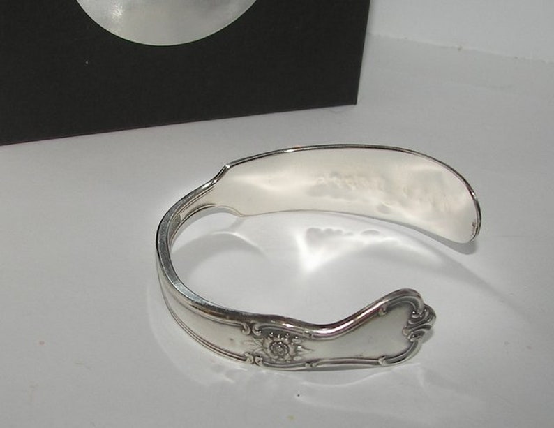 personalized hand stamped cuff bracelet, memorial pet jewelry You left paw prints on my heart vintage silver plate silverware cuff