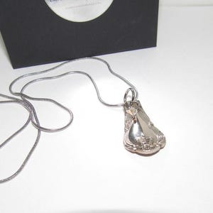 Personalized Vintage silverware spoon necklace, custom personalized hand stamped  silverware jewely, Recycled spoon silverware jewelry