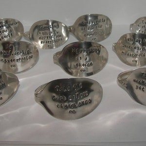 Personalized set of  vintage silverware napkin ring , Custom table setting decor, personalized dining table decor