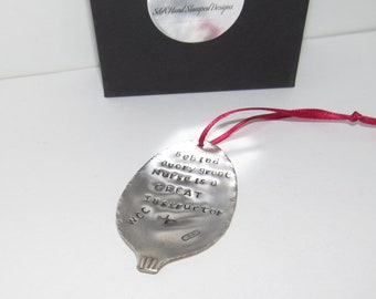 Regalo para instructor de enfermería, regalo de Navidad para preceptor de enfermería, adornos para árboles de Navidad personalizados, adornos para árboles de plata vintage,