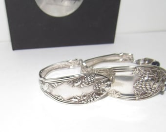 Pulsera personalizada con mango de cuchara de plata vintage, joyería de plata personalizada, joyería de plata personalizada