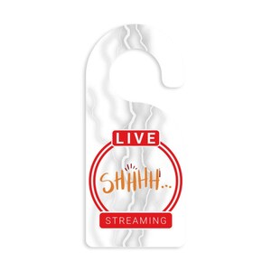 Cadeau pour streamer Cadeau pour Card Breaker Streaming en direct Panneau de porte Ne pas déranger Panneau de protection de la vie privée Accroche-porte Livraison gratuite partout aux États-Unis