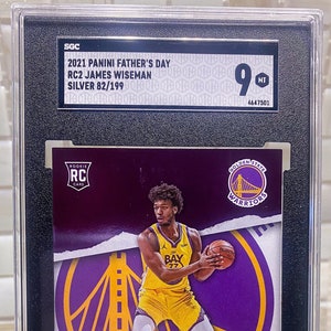 Graded James Wiseman Rookie Karte 2021 Silber Rookie Basketball Karte Vatertag / 199 Graded SGC Mint 9 Kostenloser Versand überall auf der Welt