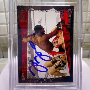 Jon Jones-handtekeningkaart Jon Jones Auto Jon Jones UFC-kaart Beckett geauthenticeerde Jon Bones Jones UFC Auto Card gratis verzending wereldwijd