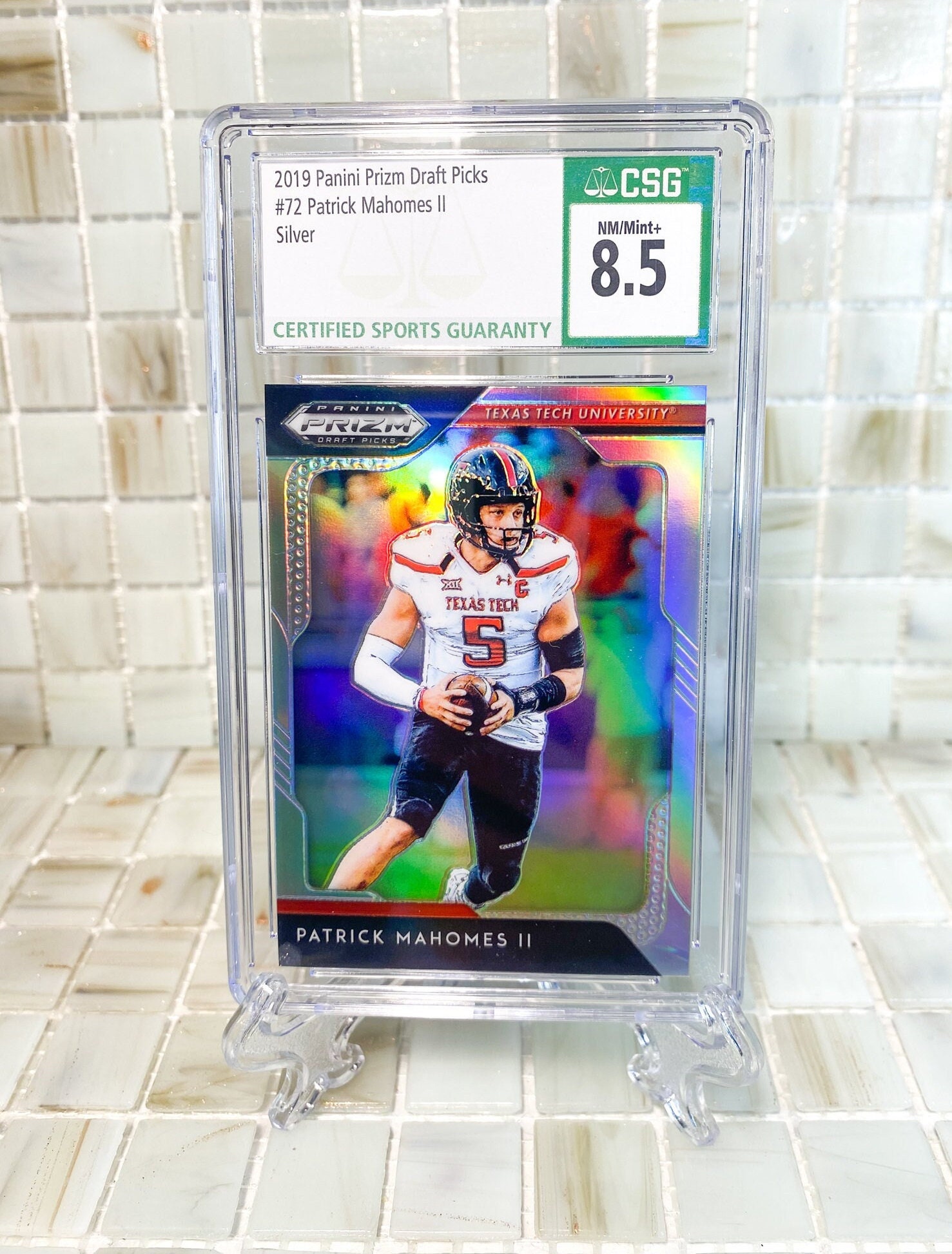 Patrick Mahomes II Panini Draft Picks Silver Prizm Near Mint - Etsy