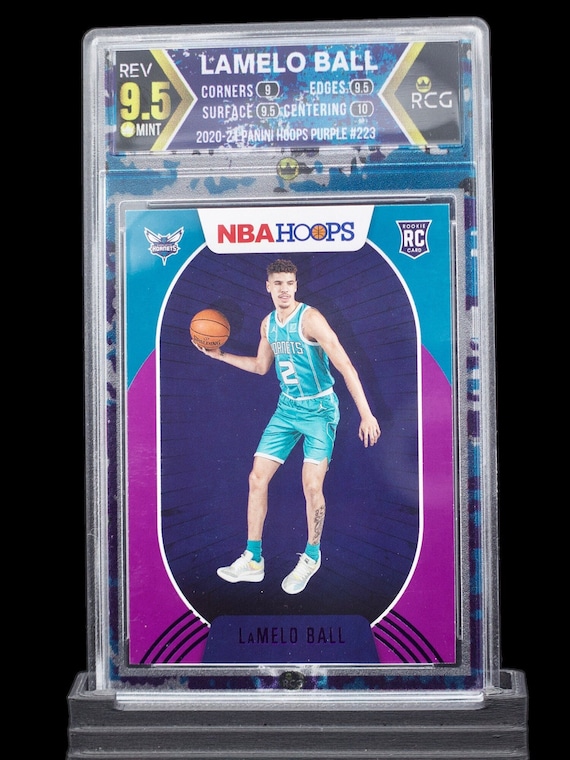 Graded Lamelo Ball NBA Hoops Purple Parallele Rookie Card RCG - Etsy UK 毎日低価 Holo Purple Optic RC Ball Lamelo NBA その他