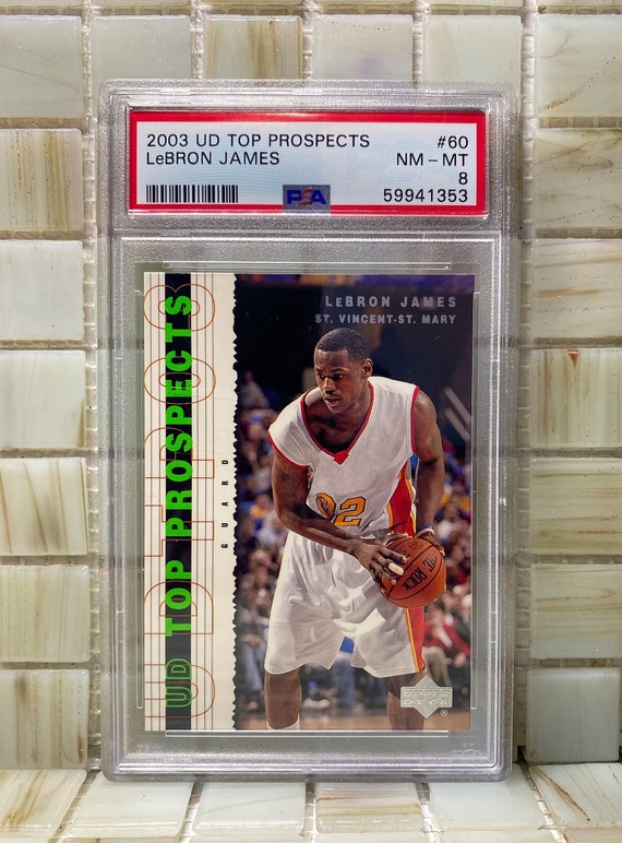Graded Lebron James Rookie Card Lebron James PSA Graded Card Upper Deck Top Prospects Rookie PSA Mint 9 Free Shipping Anywhere in the World Etsy