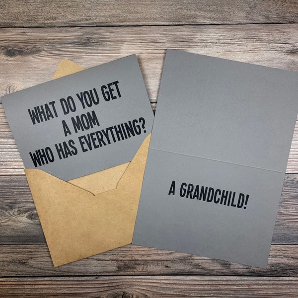 What Do You Get A Mom/Dad Who Has Everything, Pregnancy Announcement Card