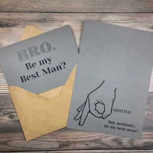 Circle Game Best Man/Groomsman Proposal Card. Funny Will You Be My Best Man/Groomsman