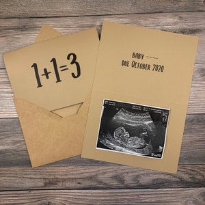 1+1=3 | Karta z informacją o ciąży | Dla rodziny | Rodziców | Przyjaciół