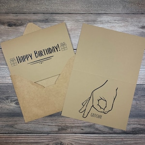 Tarjeta de feliz cumpleaños / Juego de círculo / Te pillé / Tarjeta de broma de cumpleaños