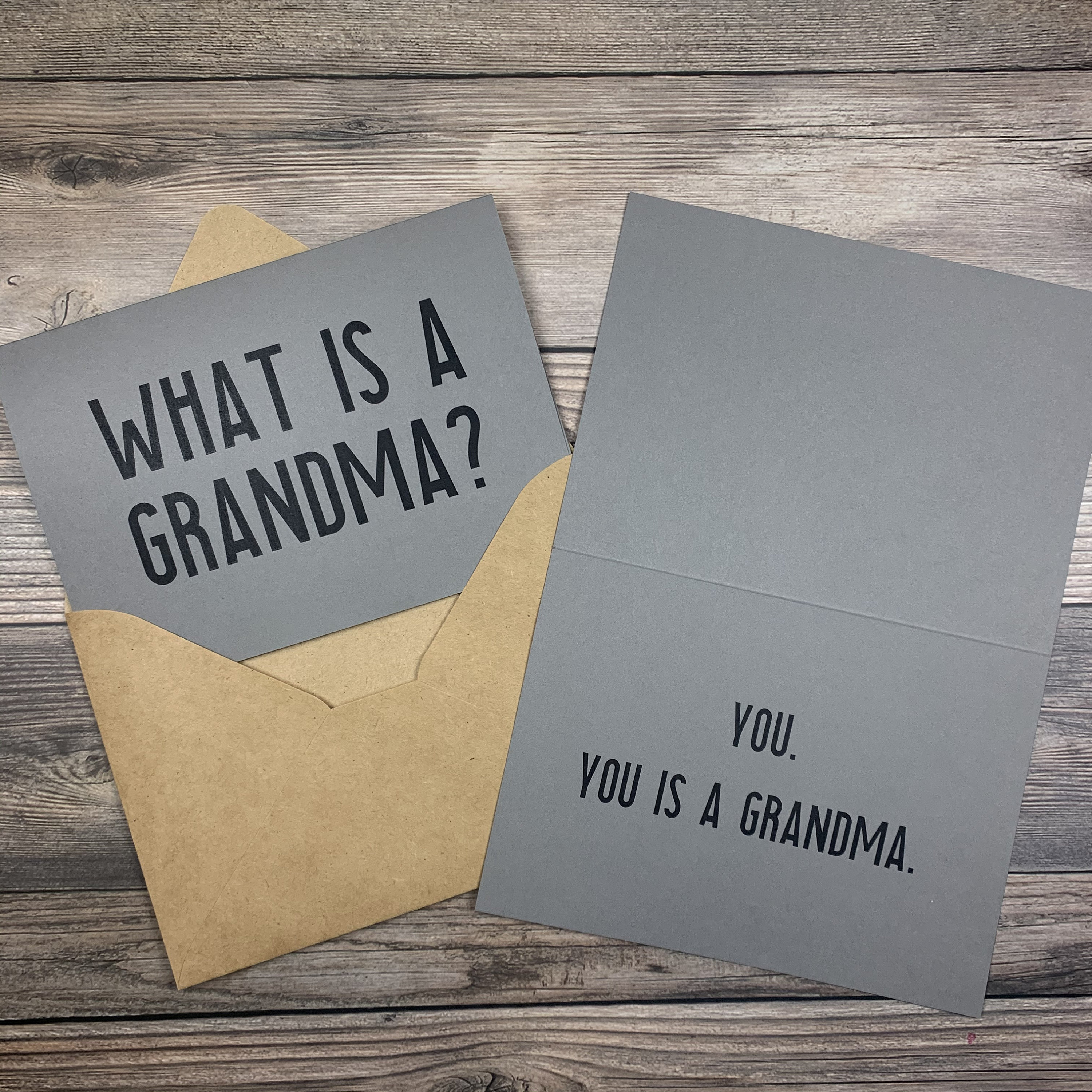 What is A Grandma You is A Grandma. Pregnancy Announcement Etsy