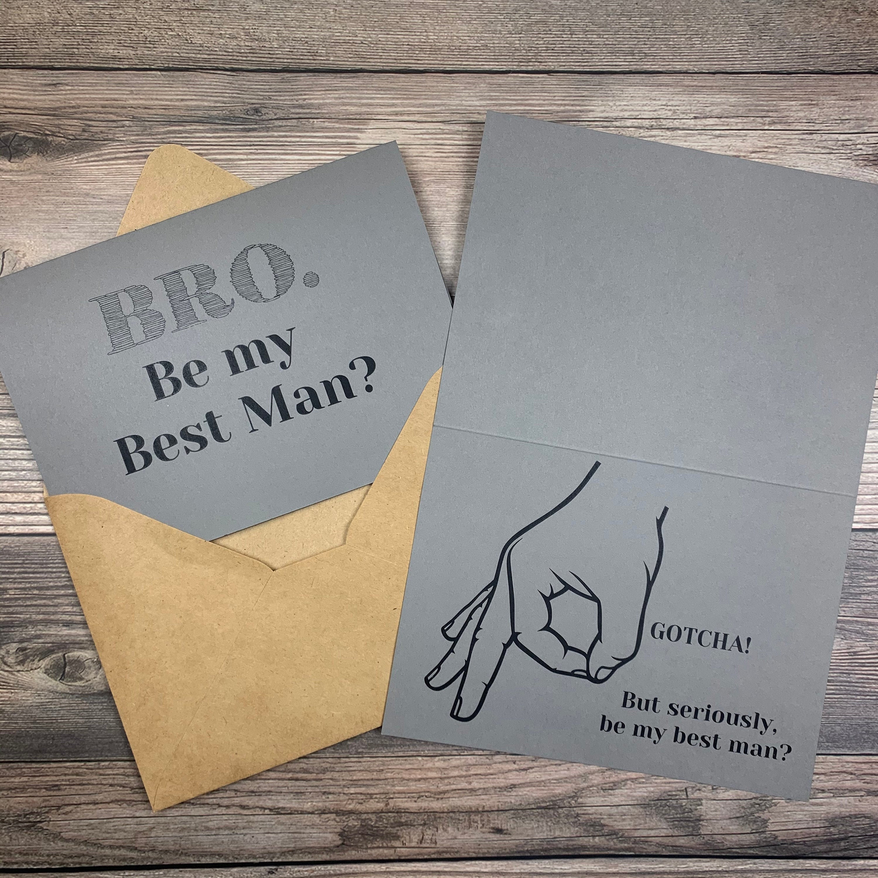 Circle Game Best Man/groomsman Proposal Card. Funny Will You Be My Best  Man/groomsman 