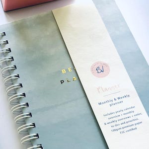 Personalised Planner | Minimal Design | Organiser for Effective Time Management | Gift for Any Occasion