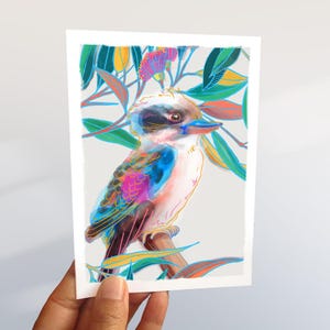 Kookaburra Greeting Card | Personalised Card | Kookaburra Illustration | Thank you greeting card | Birthday card
