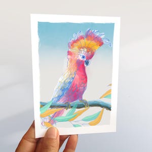 Cockatoo Greeting Card | Thank You & Birthday Card with Beautiful Cockatoo Illustration