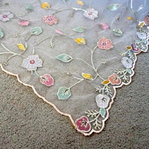 Soft net dupatta, Dupatta With Cutwork Border, Peach dupatta, Lehenga Dupatta, bridal net dupatta, Embroidered dupatta, Multicolor dupatta