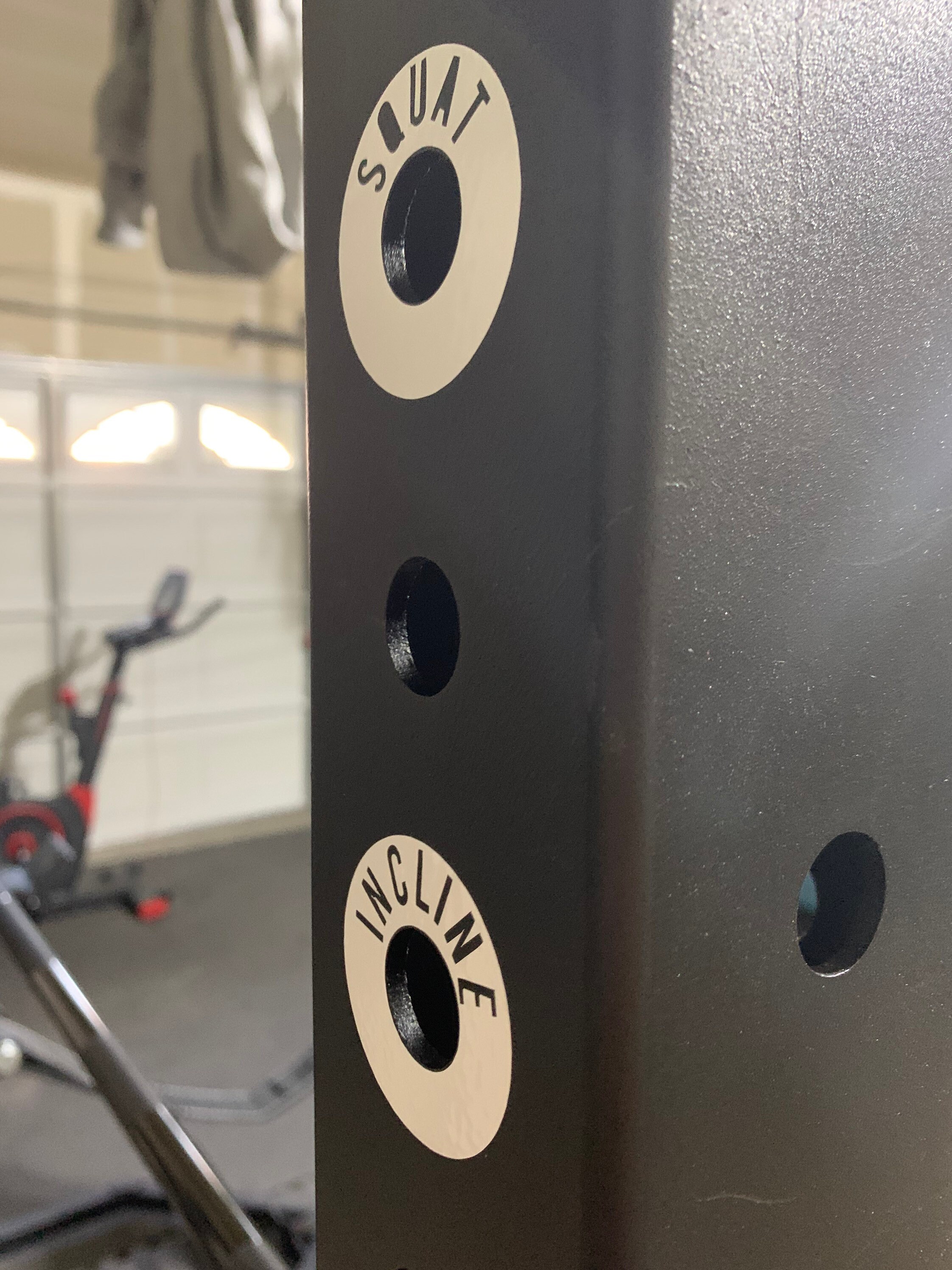 Power Rack Hole Decals for Your Home Garage Gym Etsy