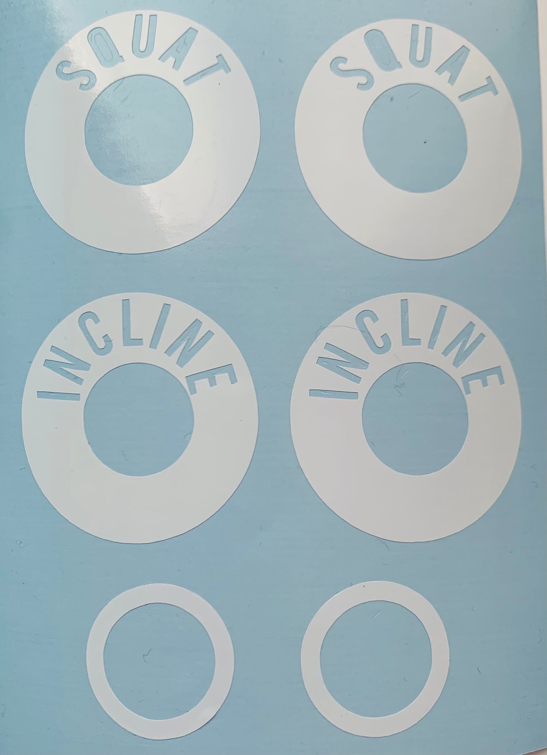 Power Rack Hole Decals for Your Home Garage Gym Etsy