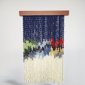 Wall Hanging | Wall Art | Tapestry | Fiber Art | "TRAILS OF COLOR"